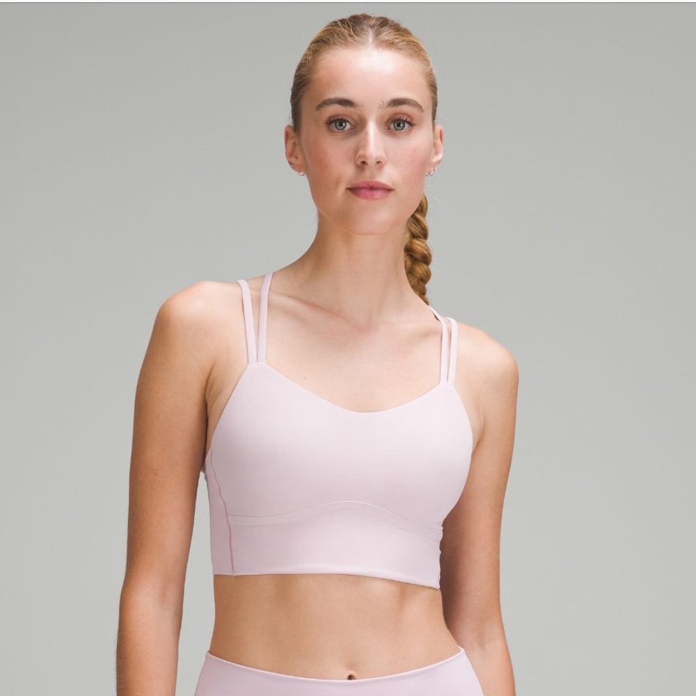 Lululemon Like A Cloud Bra Longline STMI Strawberry Milkshake 6